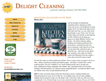 Tablet Screenshot of delightcleaning.com